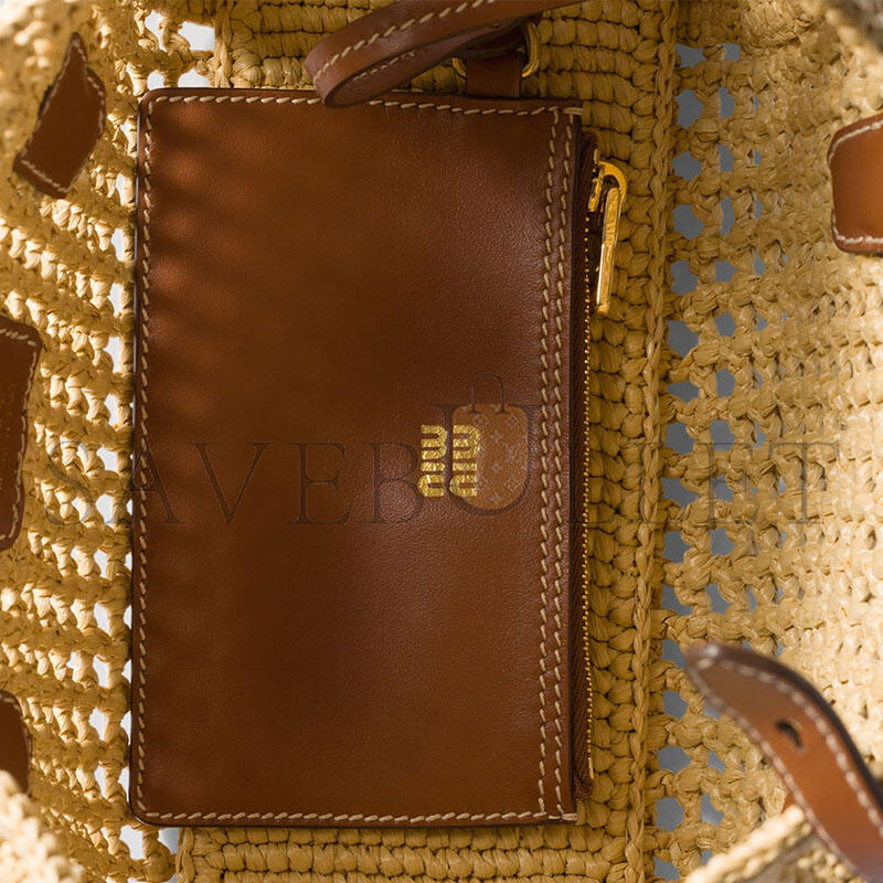 M1v M1v RAFFIA TOP-HANDLE BAG 5BA316 (25.5*14*9.5cm)